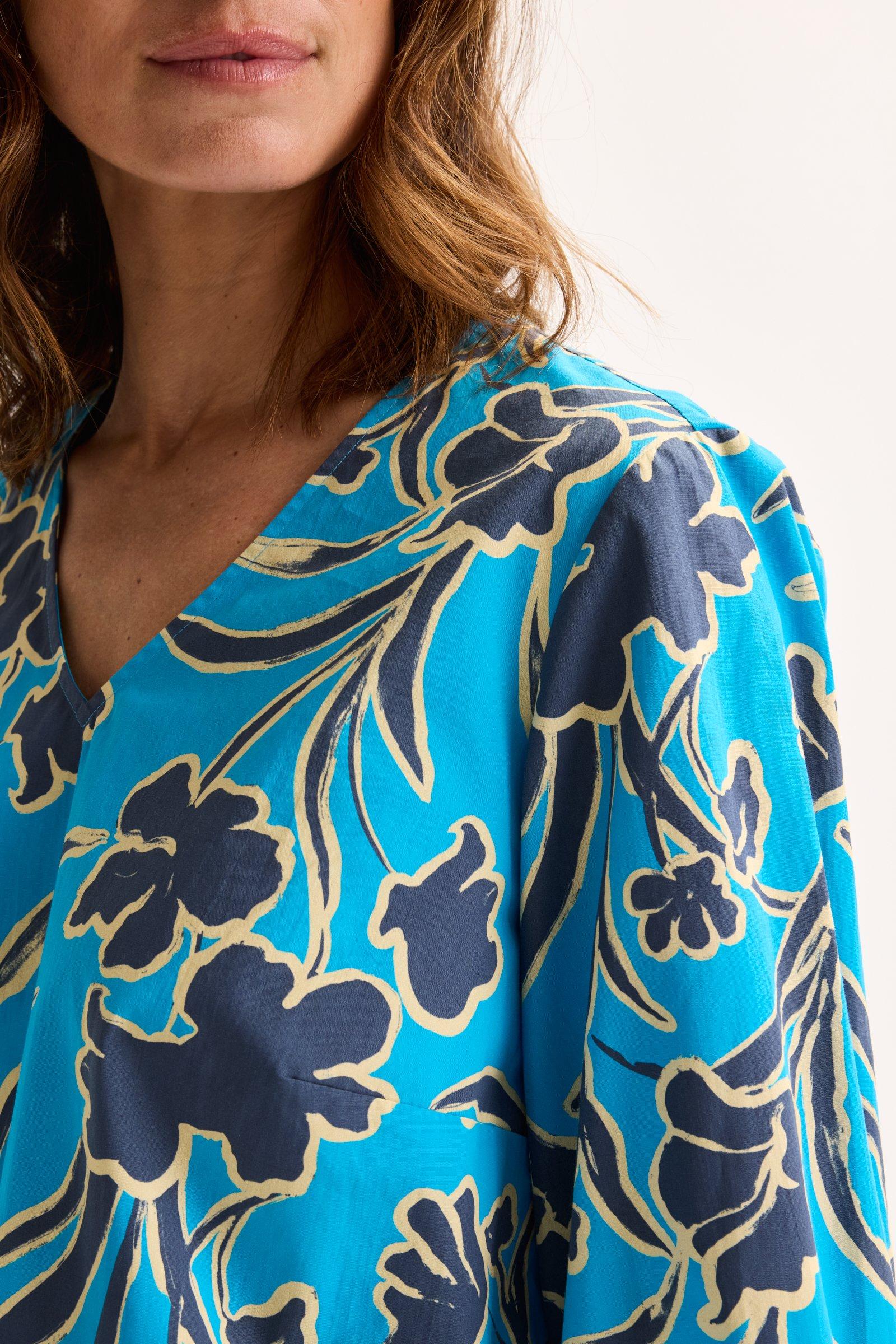 Blouses lange mouw blauw Mayerline - Image 3