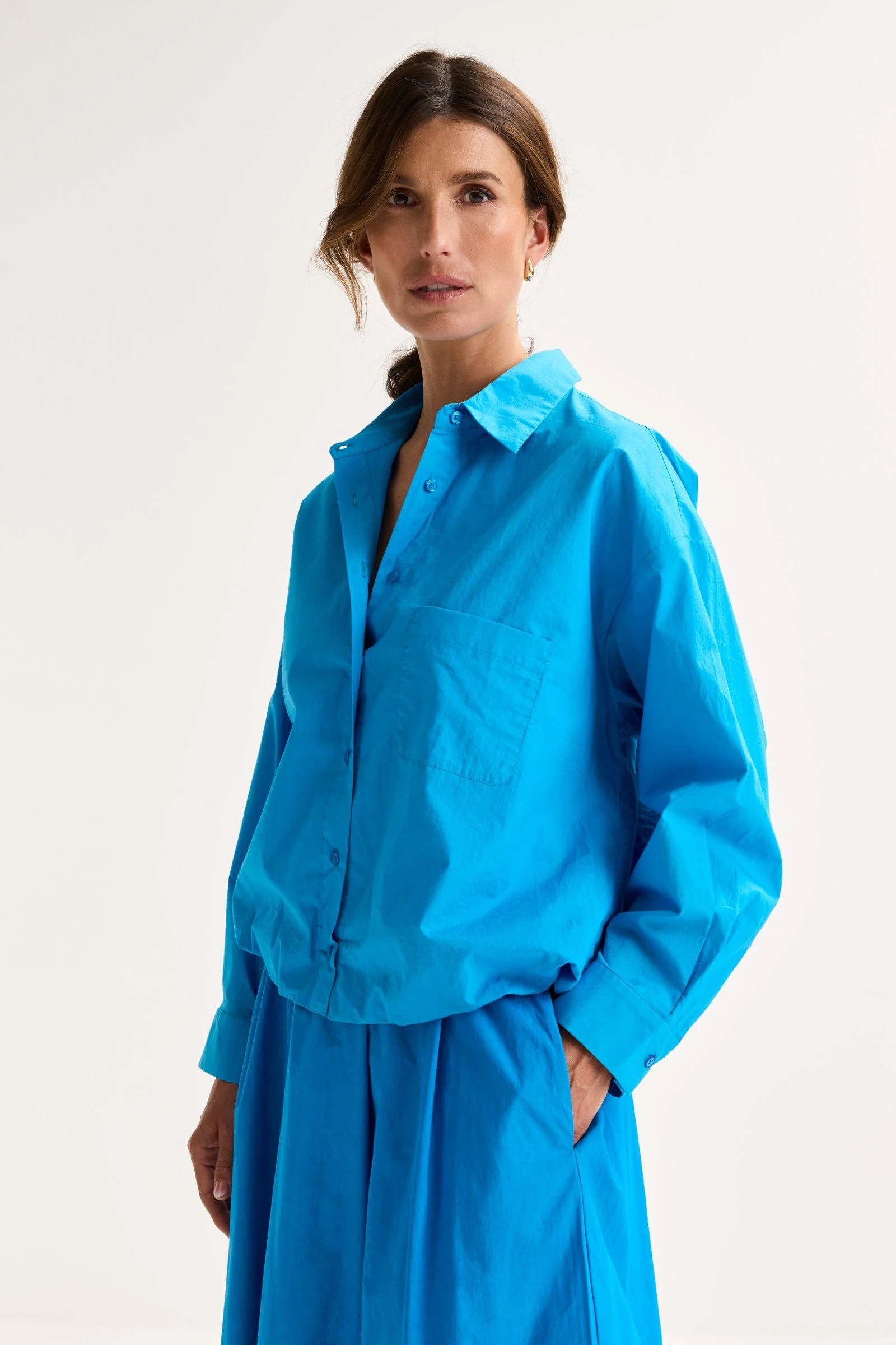 Blouses lange mouw blauw Mayerline