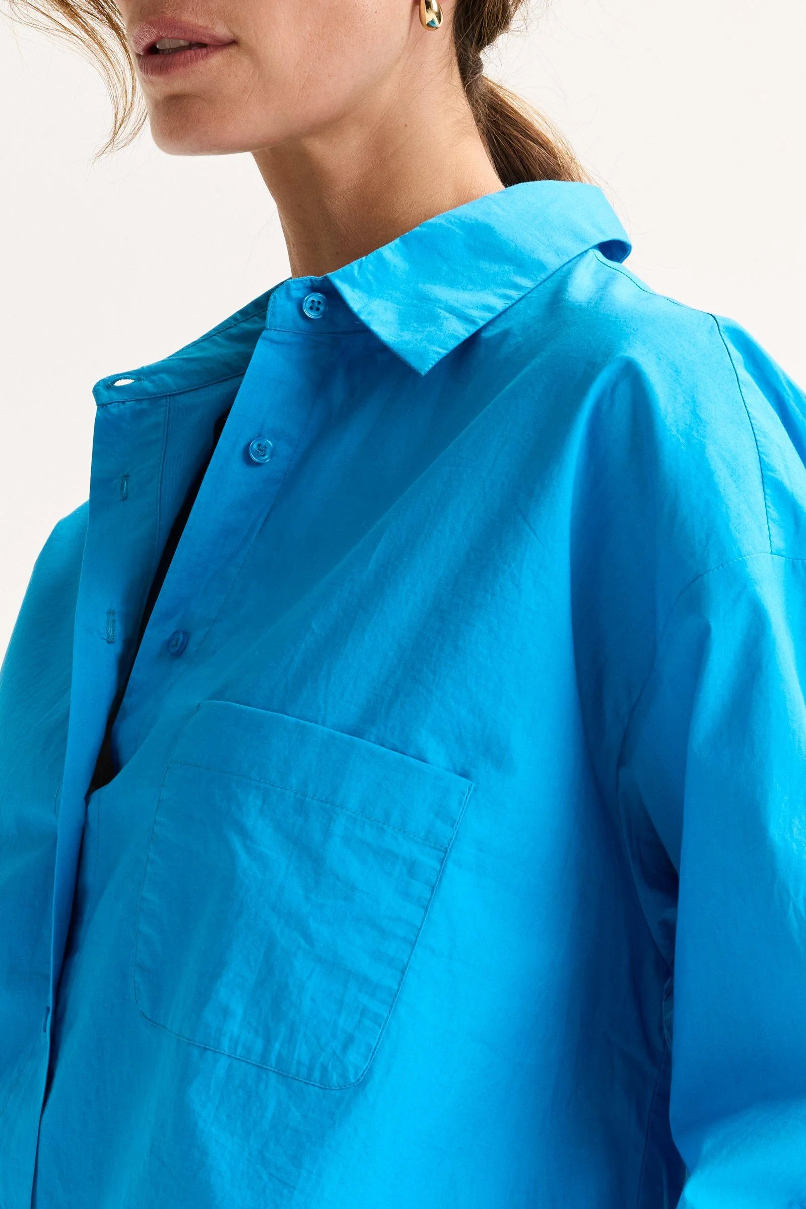 Blouses lange mouw blauw Mayerline - Image 3