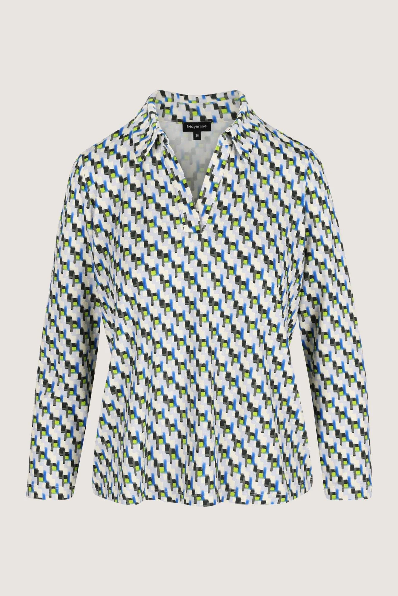 Blouses lange mouw blauw Mayerline - Image 4