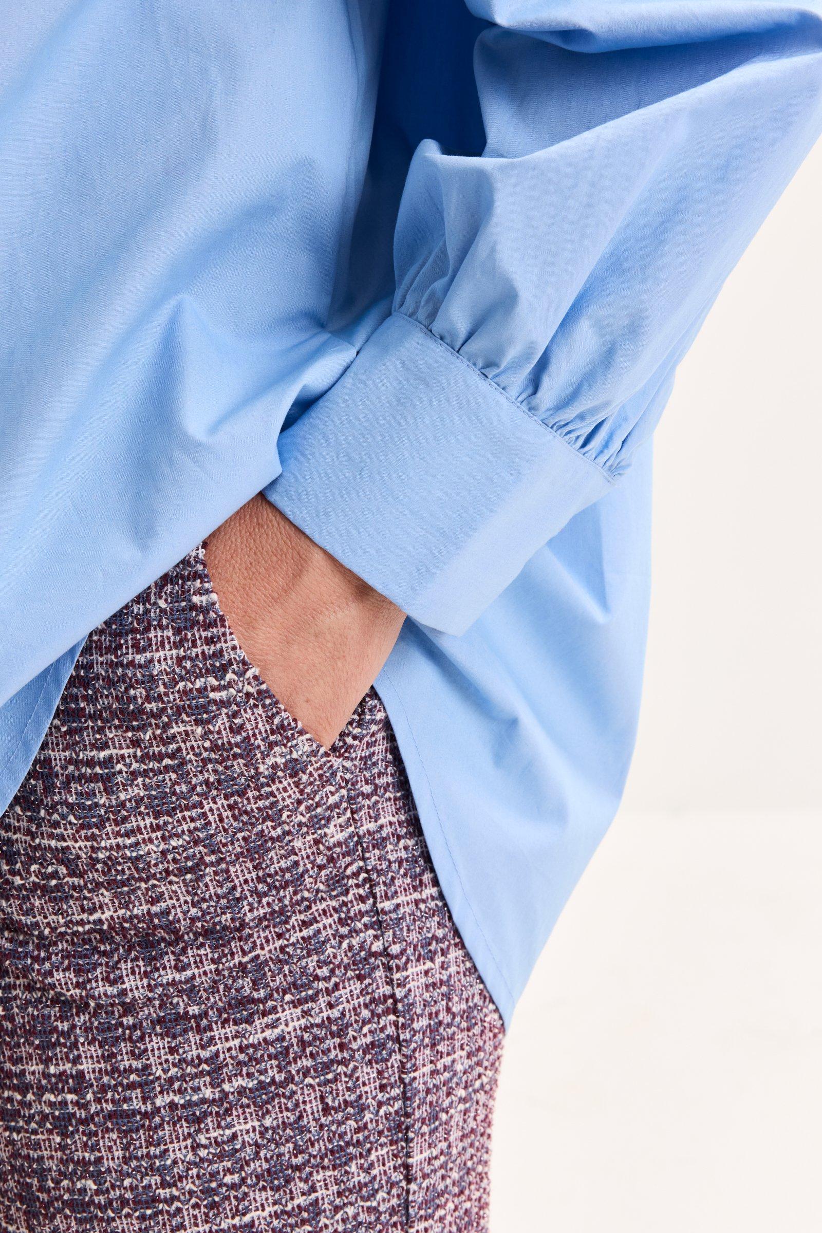 Blouses lange mouw blauw Mayerline - Image 2