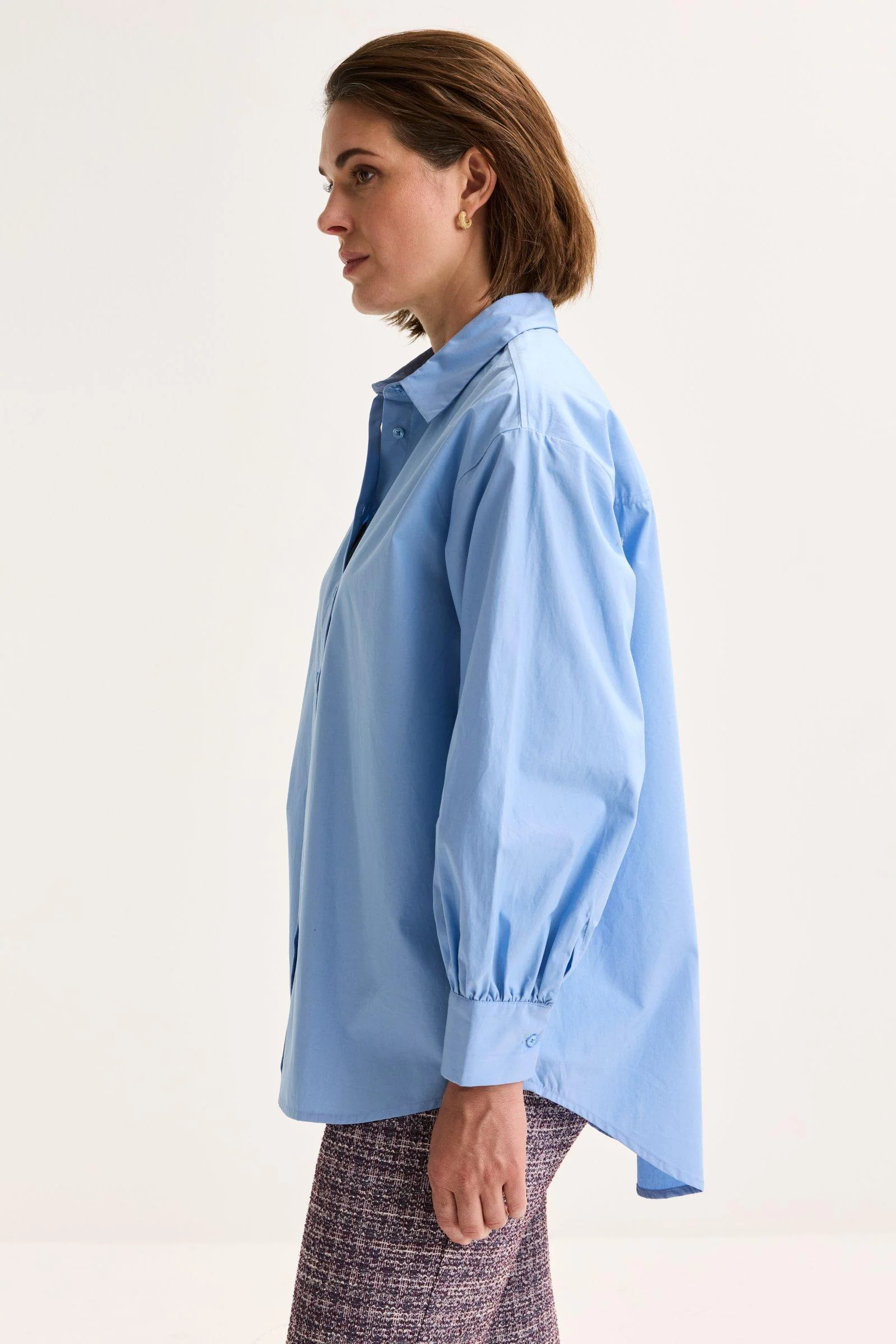 Blouses lange mouw blauw Mayerline - Image 4
