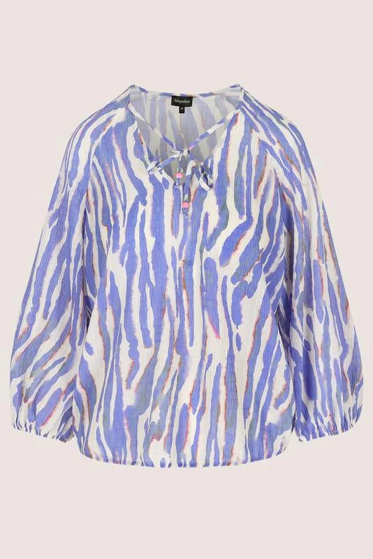 Blouses lange mouw blauw Mayerline - Image 2