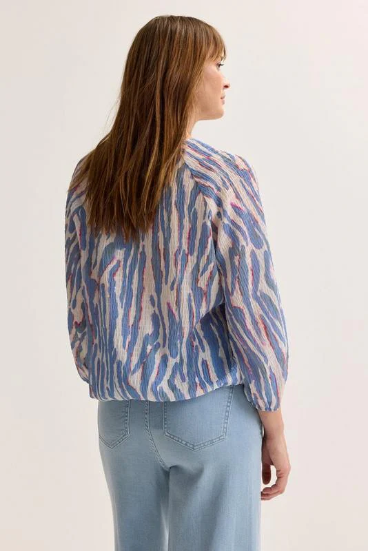Blouses lange mouw blauw Mayerline - Image 4