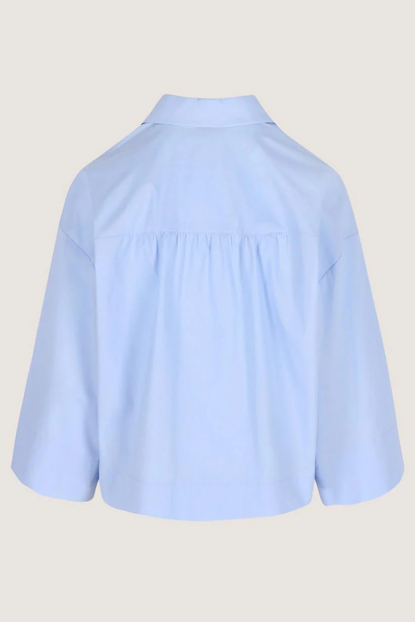 Blouses lange mouw blauw Mayerline - Image 3