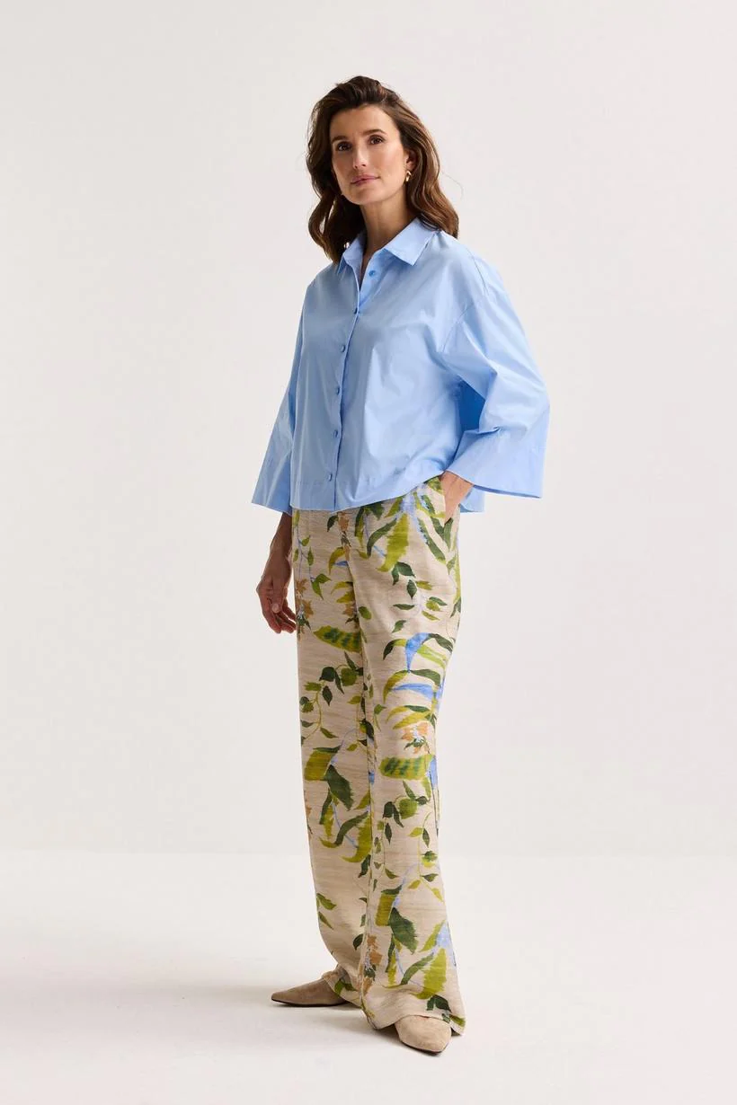 Blouses lange mouw blauw Mayerline - Image 5