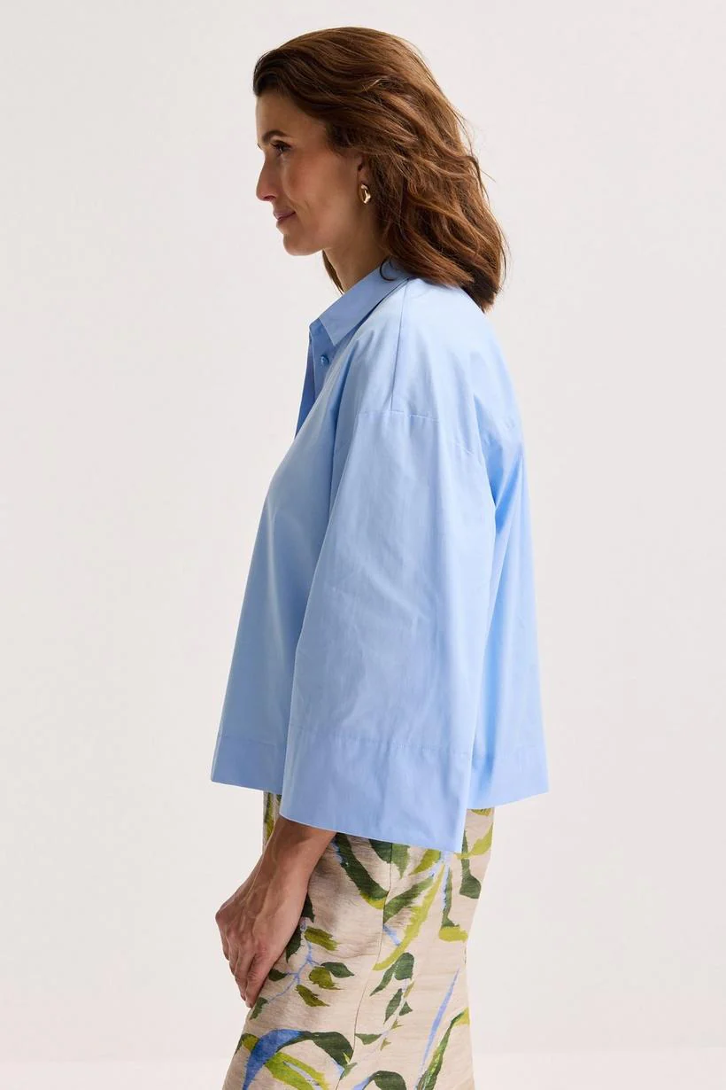 Blouses lange mouw blauw Mayerline - Image 7