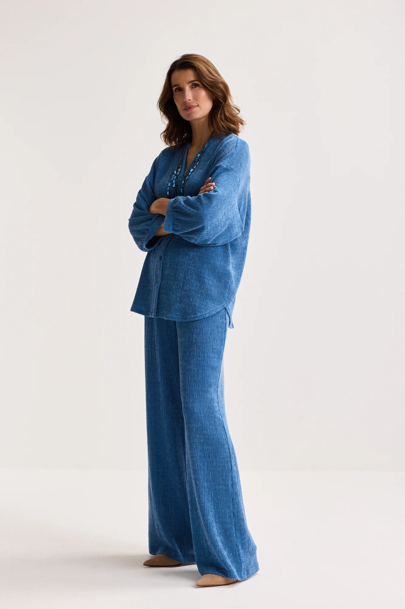 Blouses lange mouw blauw Mayerline - Image 7