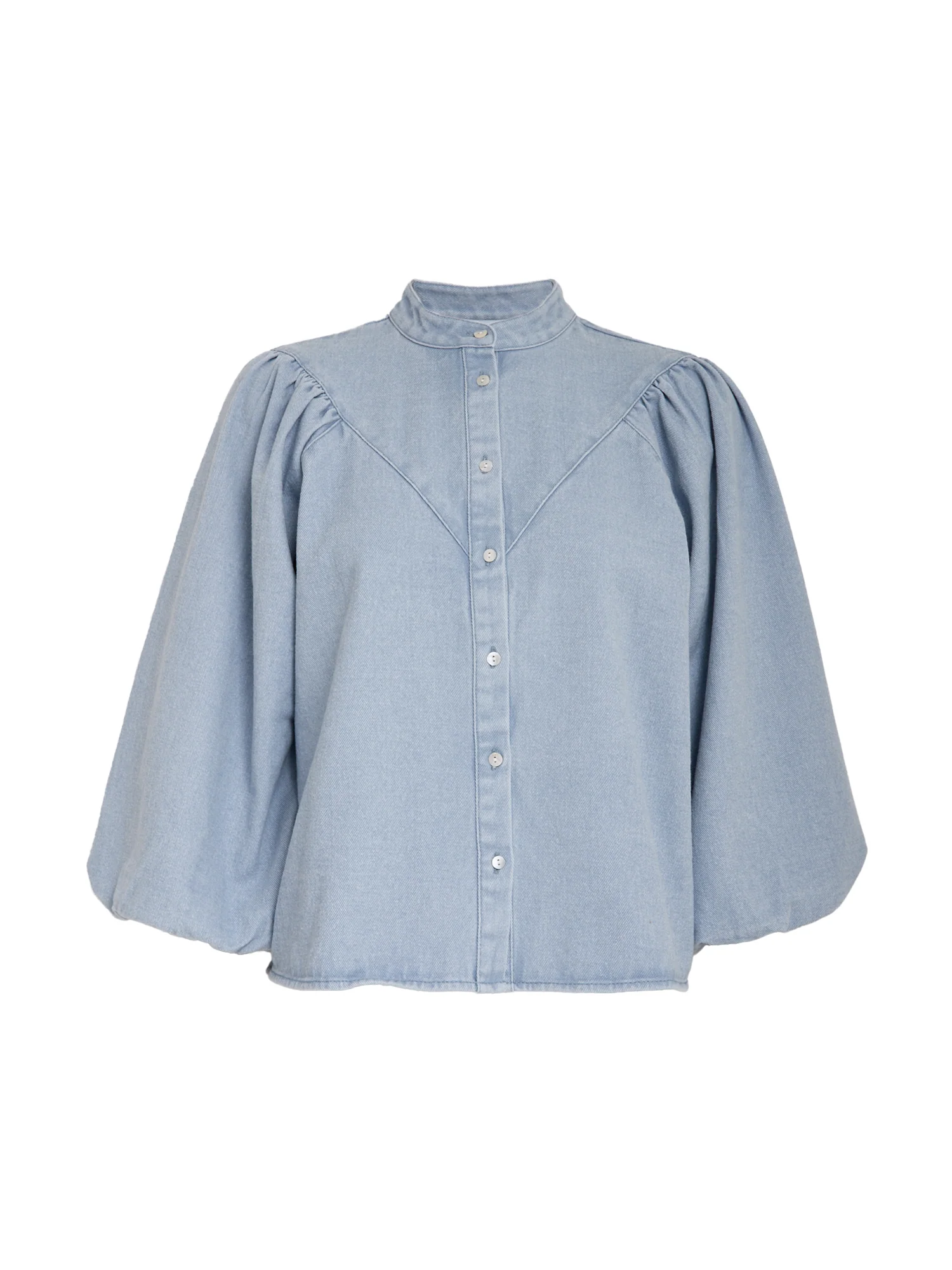 Blouses lange mouw blauw Minus - Image 3