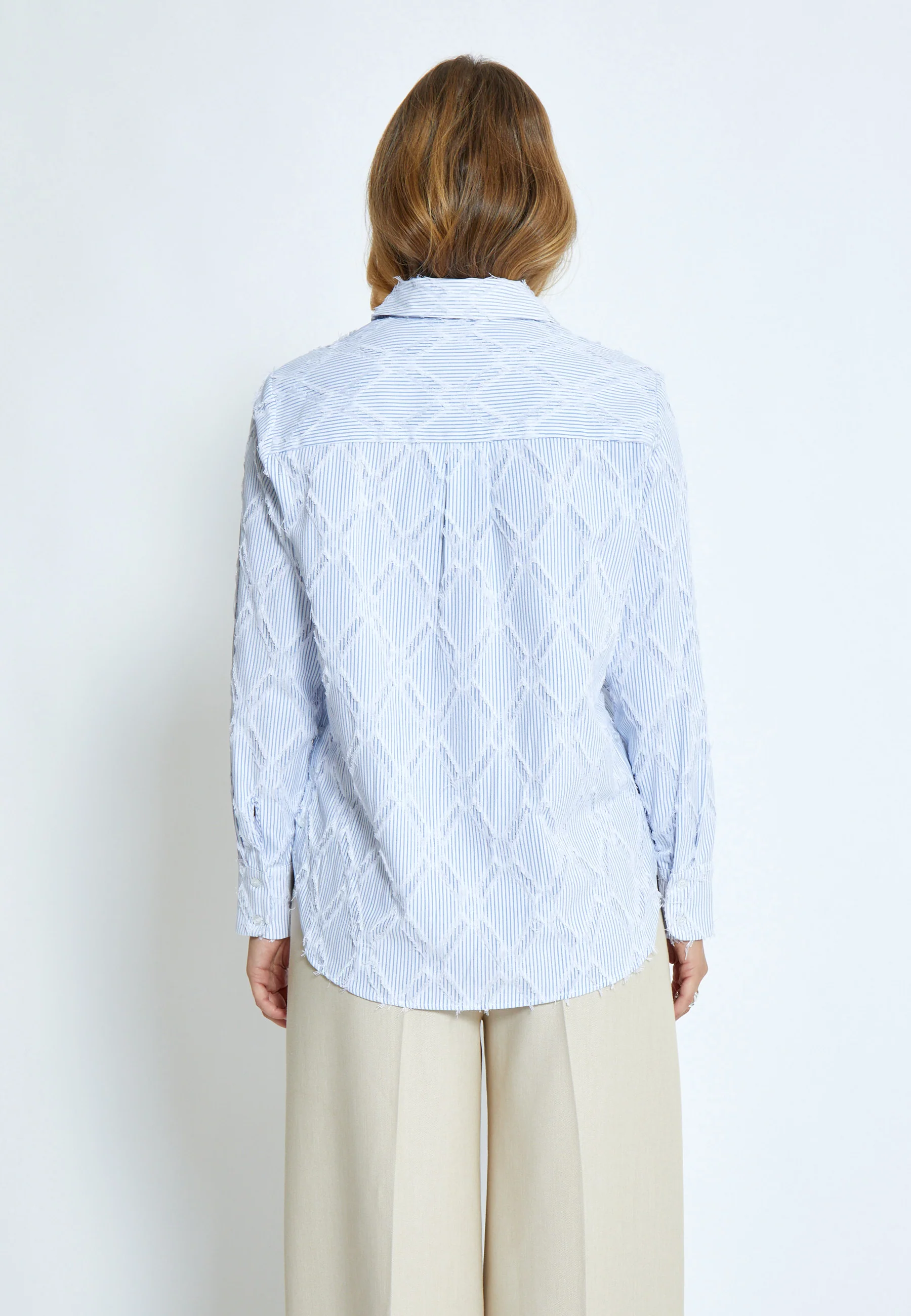 Blouses lange mouw blauw Minus - Image 3