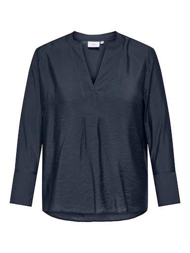 Blouses lange mouw blauw ONLY Carmakoma