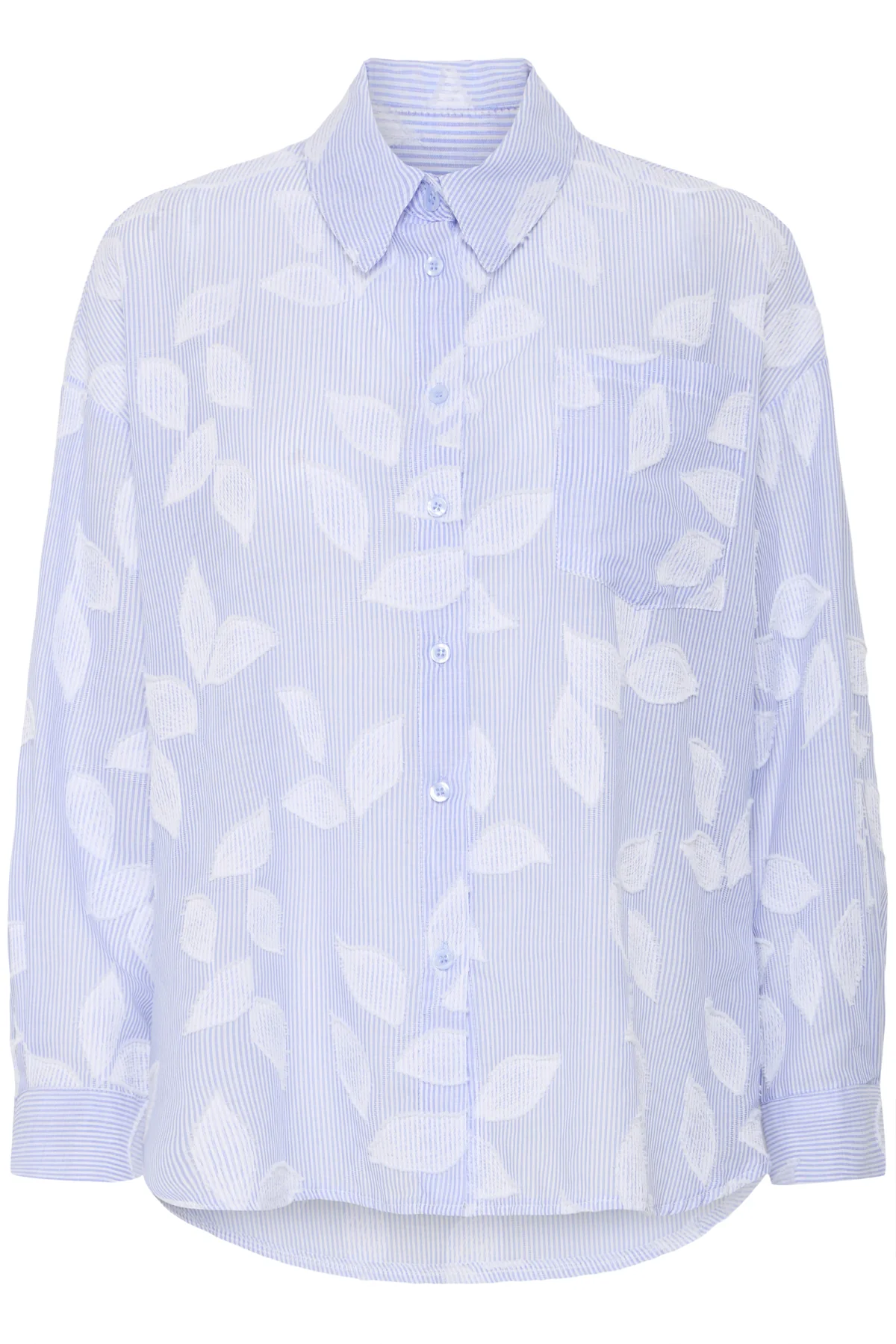 Blouses lange mouw blauw Pulz Jeans - Image 2