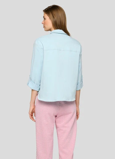 Blouses lange mouw blauw Rabe - Image 4