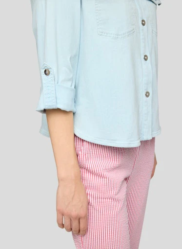 Blouses lange mouw blauw Rabe - Image 5