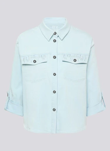 Blouses lange mouw blauw Rabe - Image 6