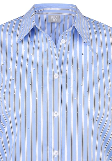 Blouses lange mouw blauw Rabe - Image 3