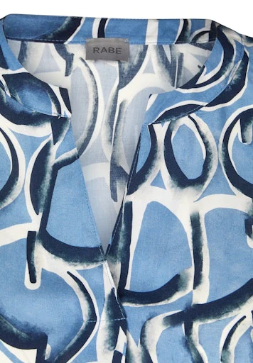 Blouses lange mouw blauw Rabe - Image 3