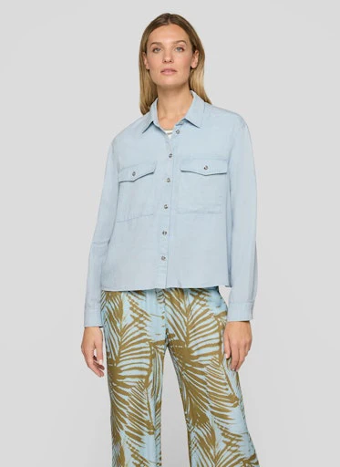 Blouses lange mouw blauw Rabe - Image 2