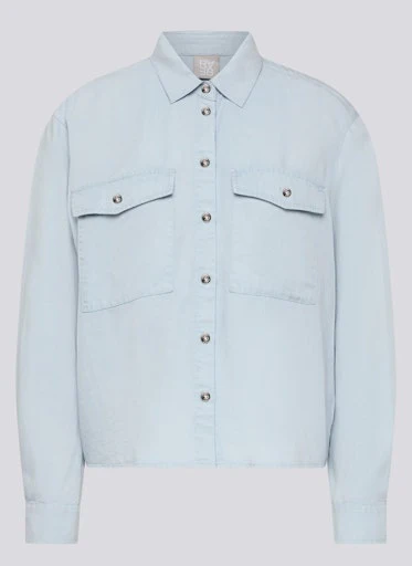 Blouses lange mouw blauw Rabe - Image 6