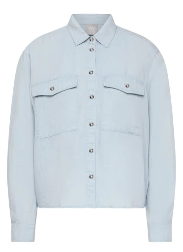 Blouses lange mouw blauw Rabe - Image 7