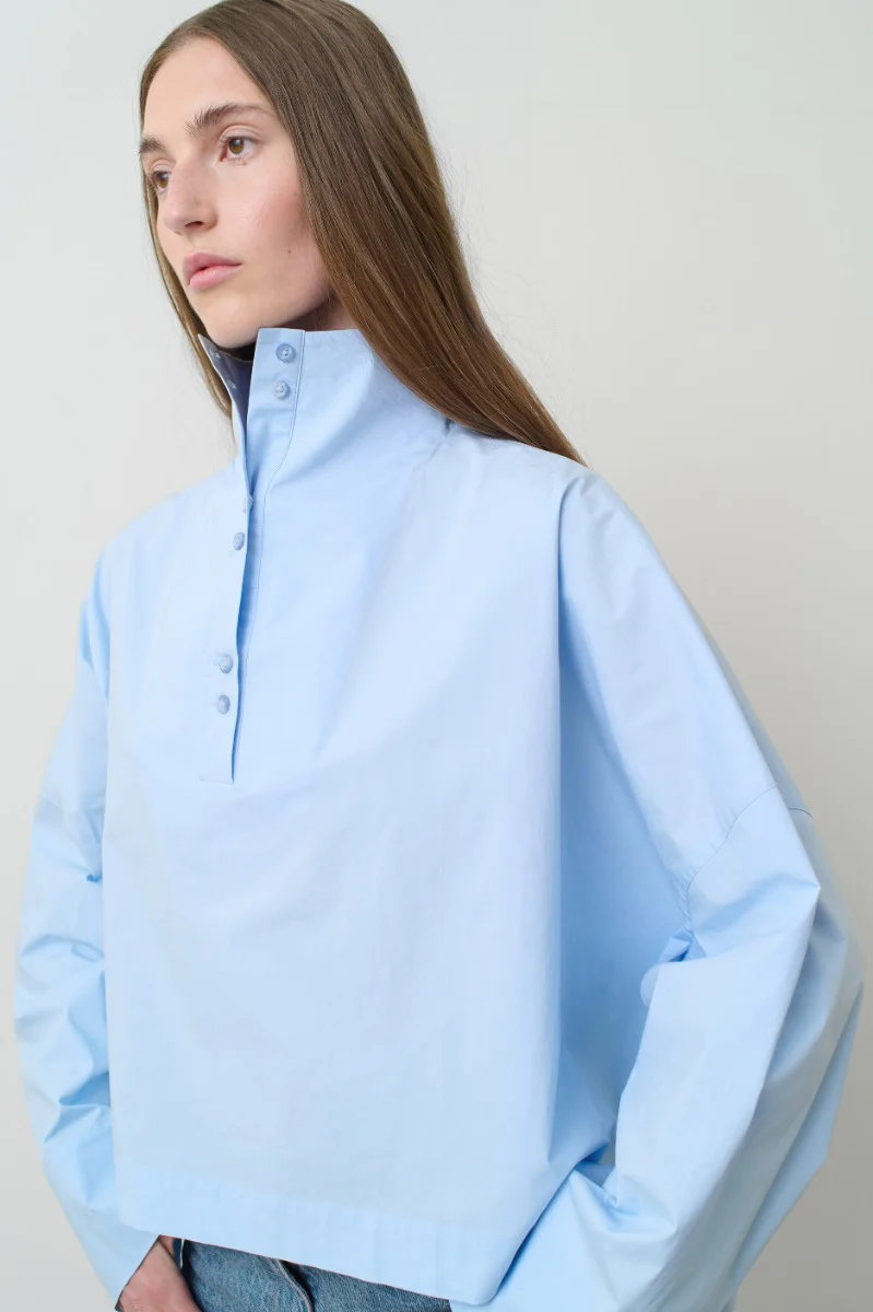 Blouses lange mouw blauw REMAIN