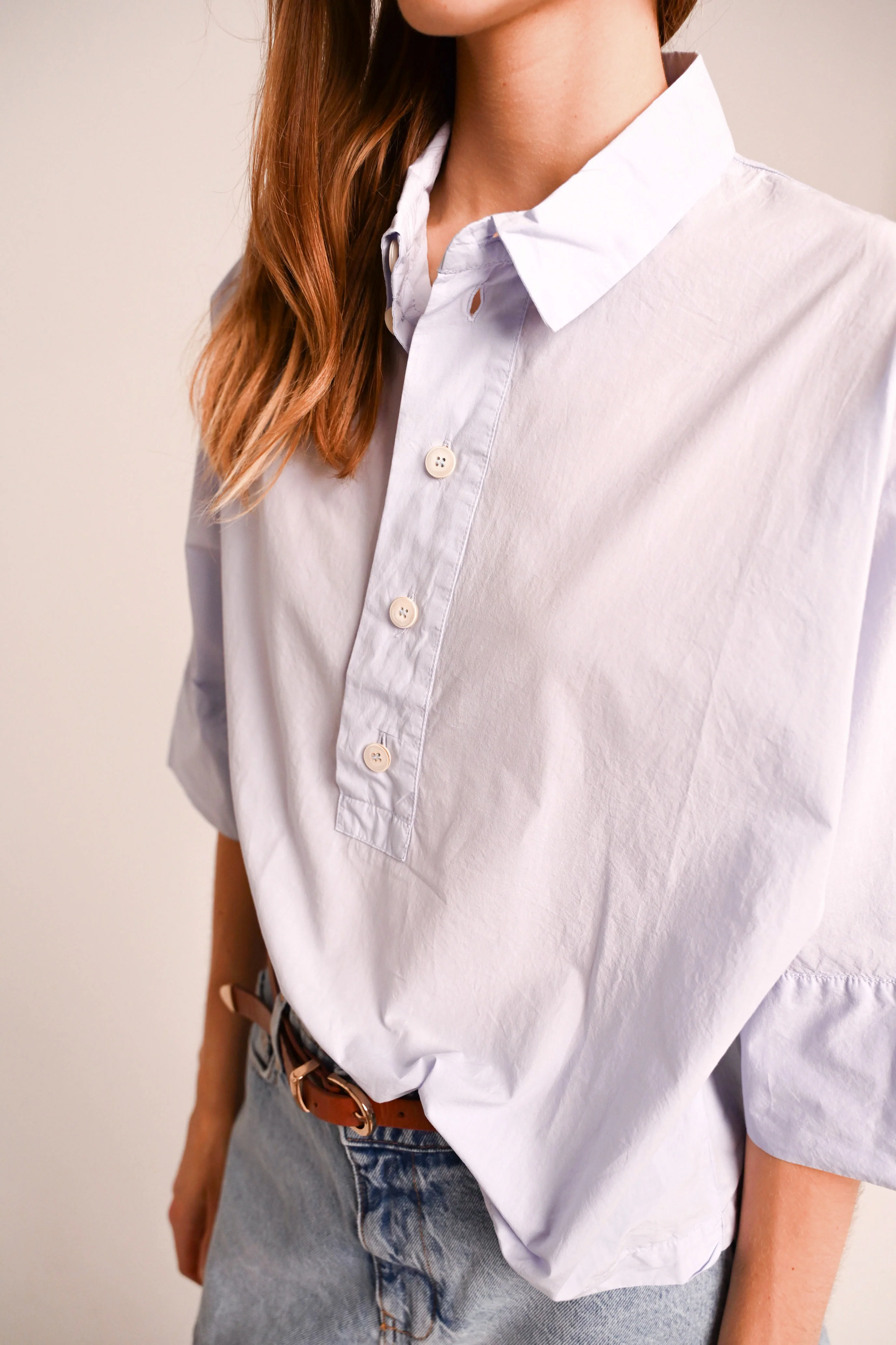 Blouses lange mouw blauw Sacrécoeur - Image 2