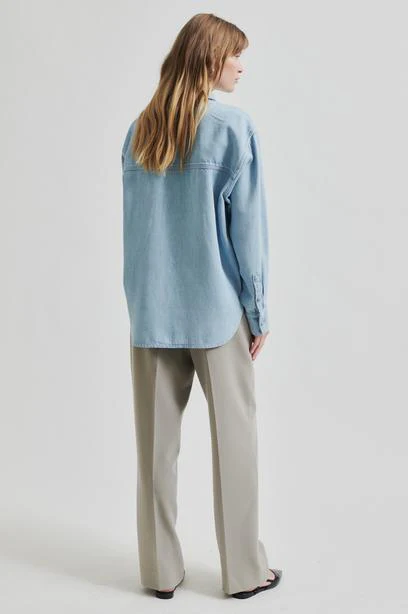 Blouses lange mouw blauw Second Female - Image 4
