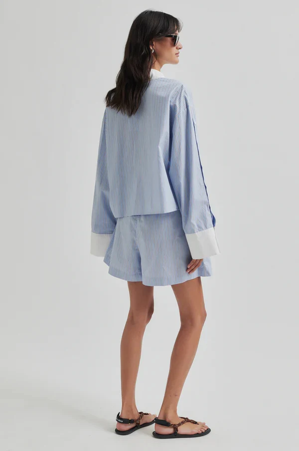 Blouses lange mouw blauw Second Female - Image 3