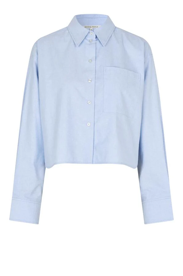 Blouses lange mouw blauw Second Female - Image 2