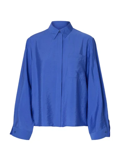 Blouses lange mouw blauw Selected FEMME