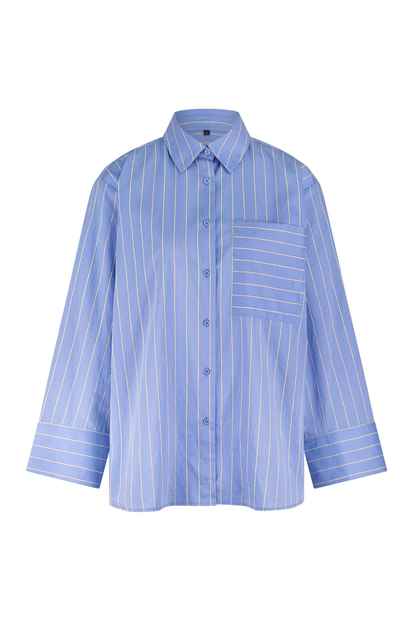 Blouses lange mouw blauw Studio Anneloes