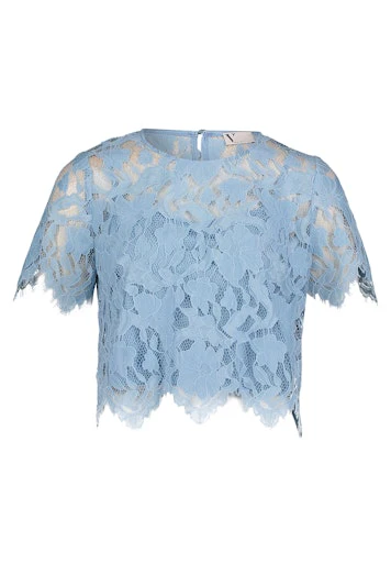 Blouses lange mouw blauw Vera Mont
