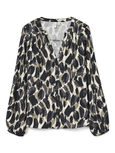 Blouses lange mouw blauw VERO MODA Curve