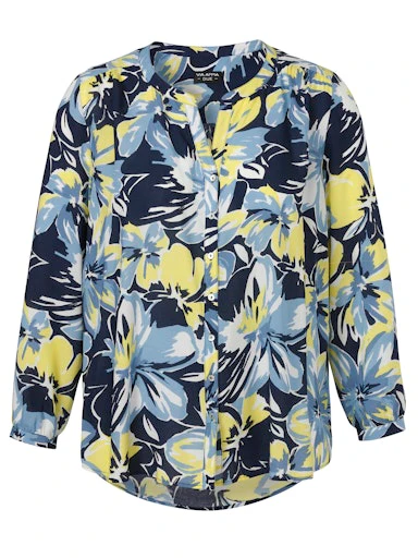 Blouses lange mouw blauw Via Appia Due