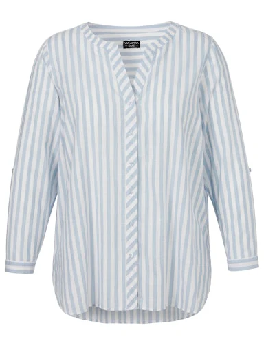 Blouses lange mouw blauw Via Appia Due