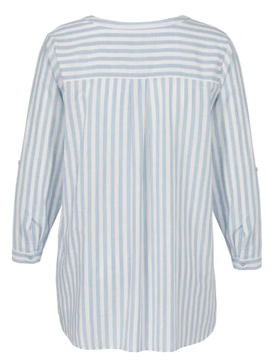 Blouses lange mouw blauw Via Appia Due - Image 2