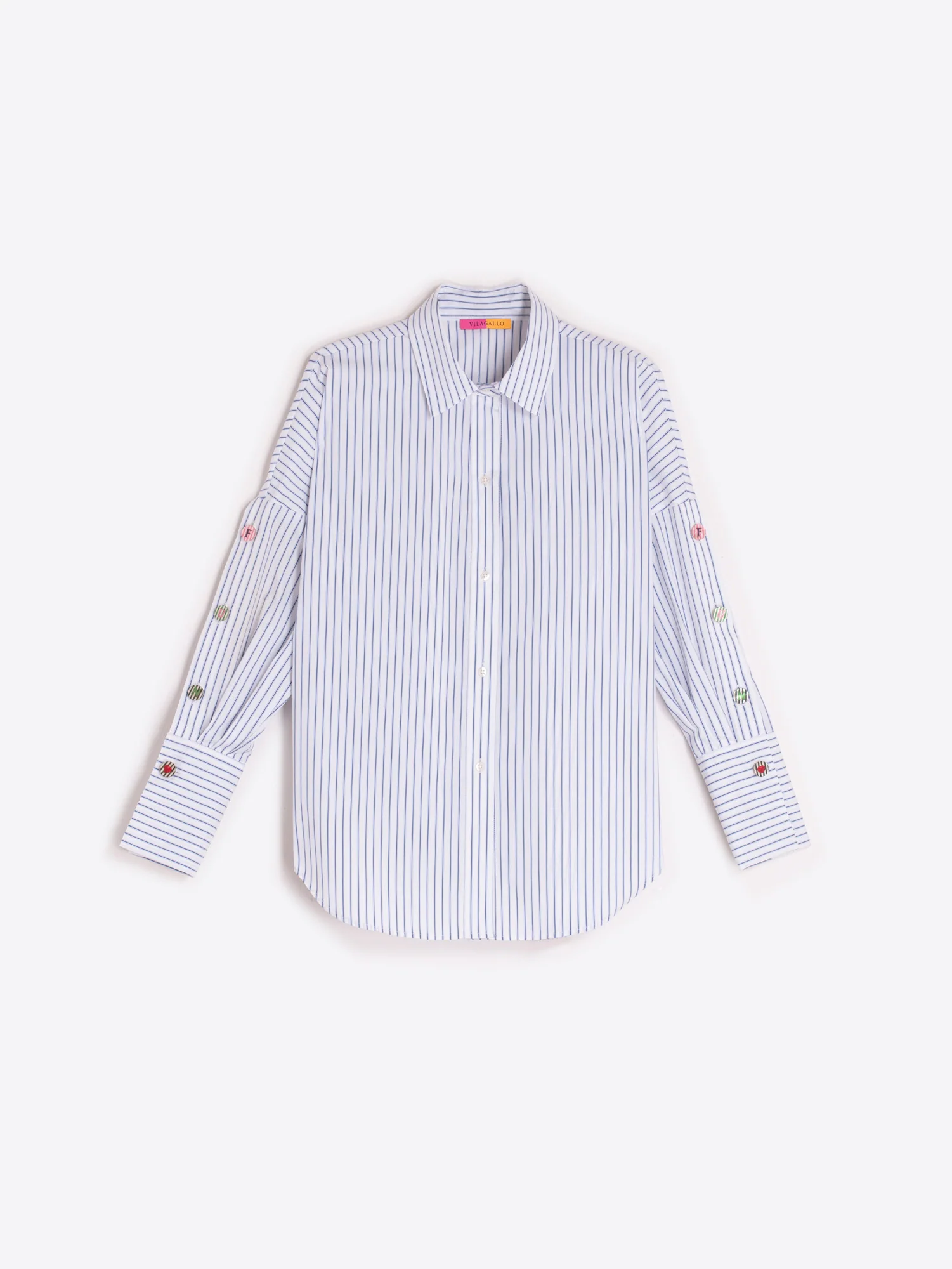 Blouses lange mouw blauw Vilagallo - Image 3