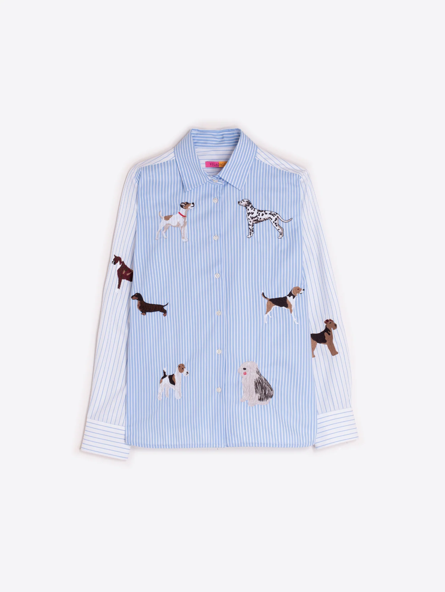 Blouses lange mouw blauw Vilagallo - Image 3