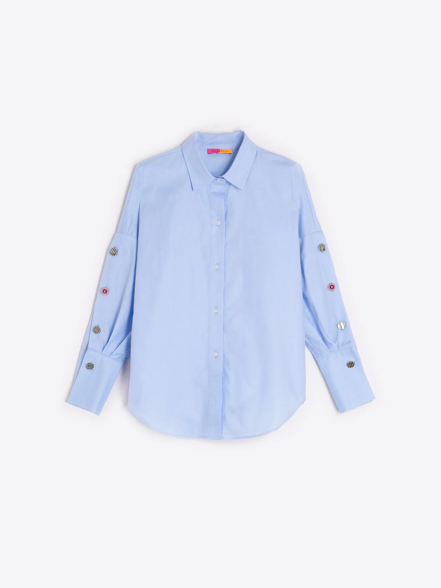 Blouses lange mouw blauw Vilagallo - Image 3