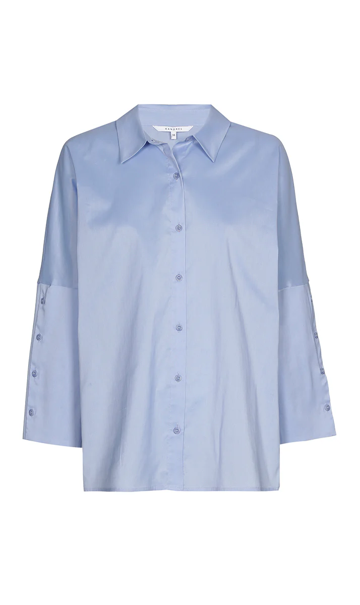 Blouses lange mouw blauw Xandres