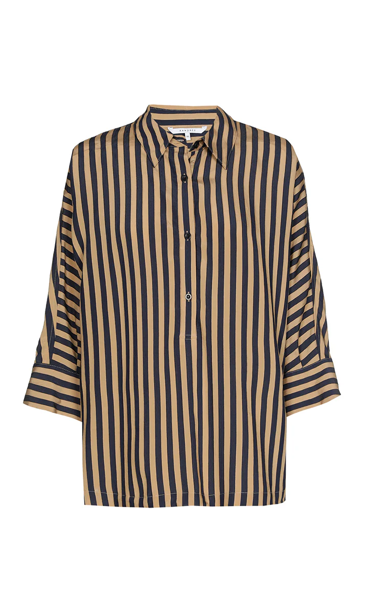 Blouses lange mouw blauw Xandres