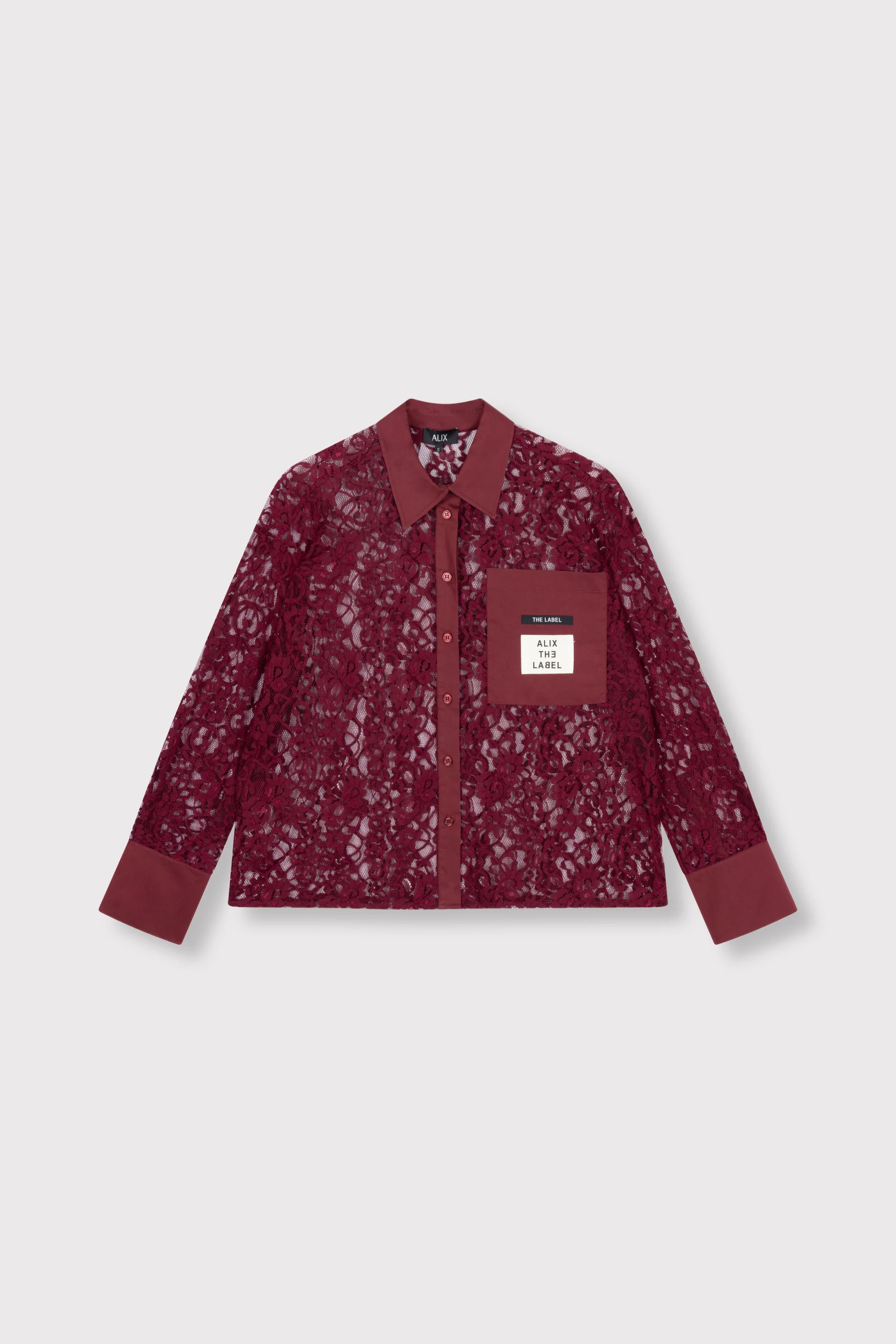 Blouses lange mouw bordeaux ALIX The Label - Image 3