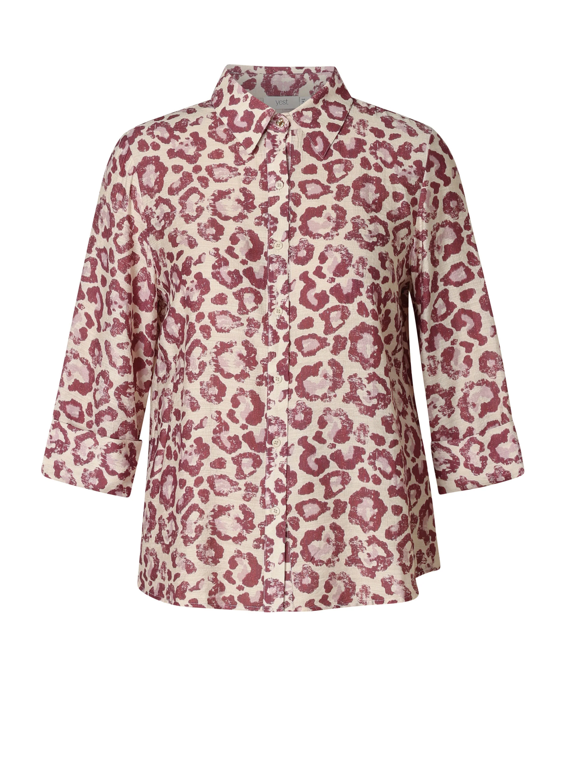 Blouses lange mouw bordeaux yest curve