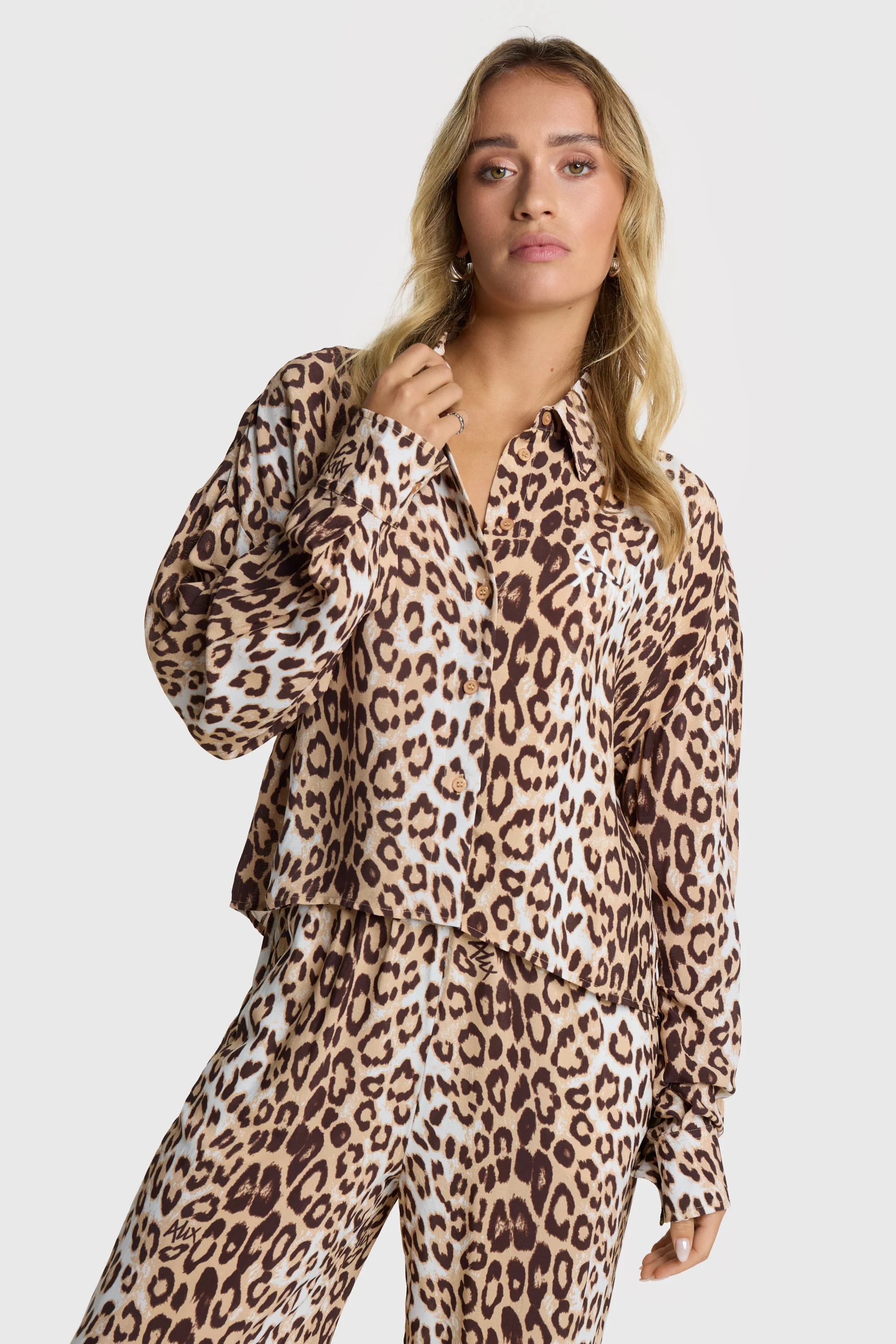 Blouses lange mouw bruin ALIX The Label