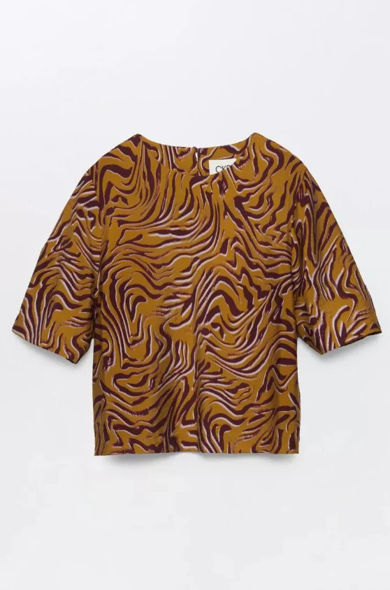 Blouses lange mouw bruin CKS - Image 4