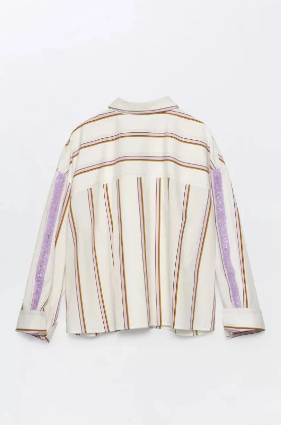 Blouses lange mouw bruin CKS - Image 3