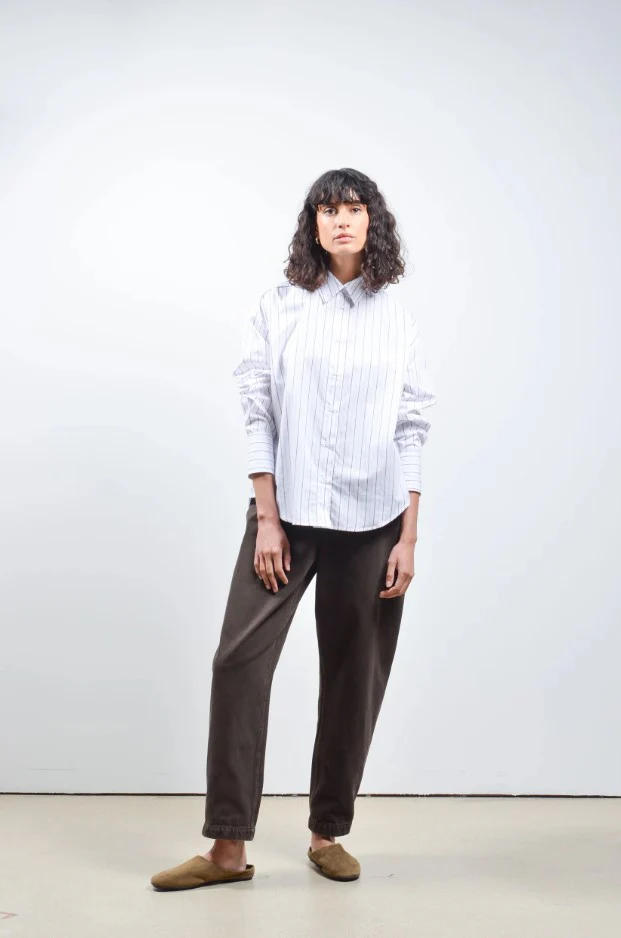 Blouses lange mouw bruin Collectors Club