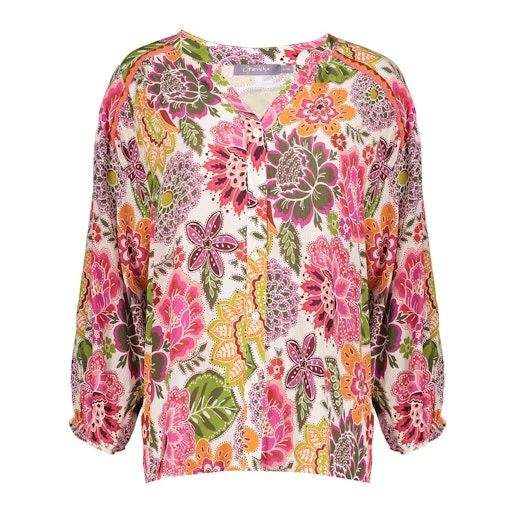 Blouses lange mouw multicolor Geisha - Image 2