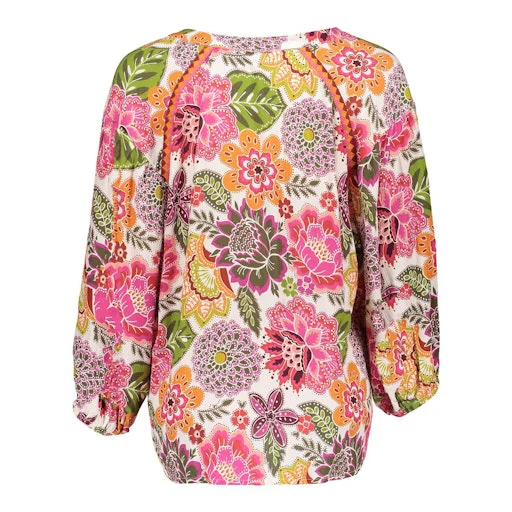 Blouses lange mouw multicolor Geisha - Image 4
