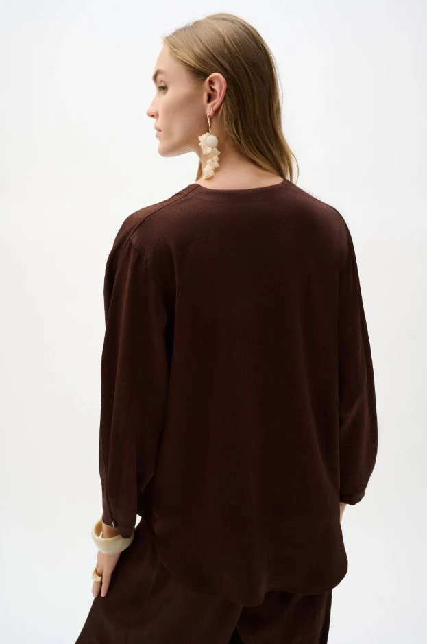 Blouses lange mouw bruin Joseph Ribkoff - Image 3